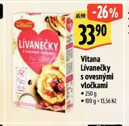 Albert Vitana lívanečky s ovesnými vločkami nabídka