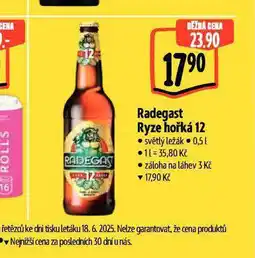 Albert Pivo radegast ryze hořká 12 nabídka