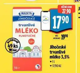 Albert Trvanlivé mléko 3,5% nabídka