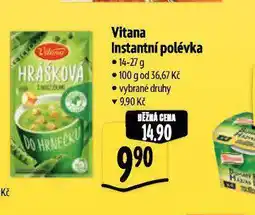 Albert Vitana instantní nudlová polévka nabídka