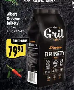 Albert Dřevěné brikety nabídka