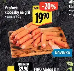 Albert Vepřové klobásky na gril nabídka