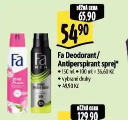 Albert Fa antiperspirant nabídka