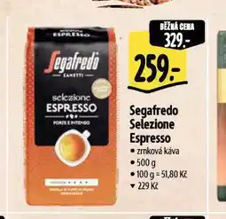 Albert Segafredo selezione espresso zrnková káva nabídka