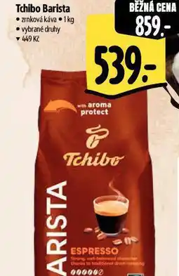 Albert Tchibo barista zrnová káva nabídka