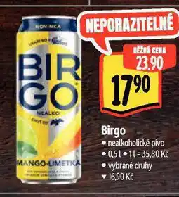 Albert Birgo nealkoholické pivo nabídka