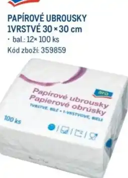 Makro PAPÍROVÉ UBROUSKY 1VRSTVÉ 30×30 cm nabídka