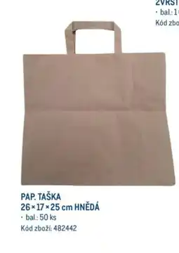 PAP. TAŠKA HNĚDÁ