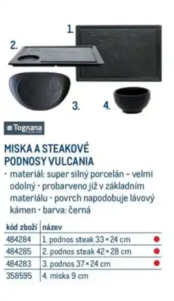 Makro MISKA A STEAKOVÉ PODNOSY VULCANIA nabídka