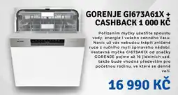 Planeo Elektro GORENJE GI673A61X + CASHBACK 1 000 KČ nabídka