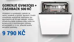 Planeo Elektro GORENJE GV663C65 + CASHBACK 500 KČ nabídka