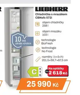 Expert LIEBHERR Chladnička s mrazákem CBNsfc 572i nabídka