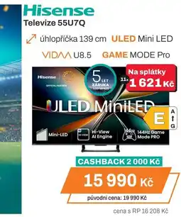 Expert Hisense Televize 55U7Q nabídka