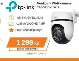 Venkovní Wi-fi kamera Tapo C520ws