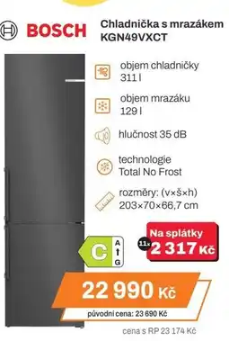 H BOSCH Chladnička s mrazákem Hisense