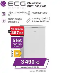 Expert ECG Chladnička ERT 10851 WE nabídka