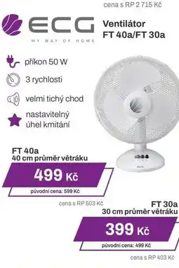 ECG Ventilátor FT 40a/FT 30a
