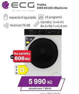 ECG Pračka k EWS 601001 BlackLine