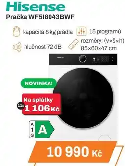 Hisense Pračka WF518043BWF