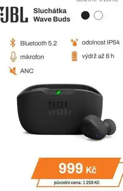 JBL Sluchátka Wave Buds