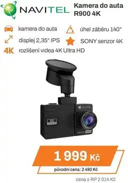 NAVITEL kamera do auta úhel záběru 140°