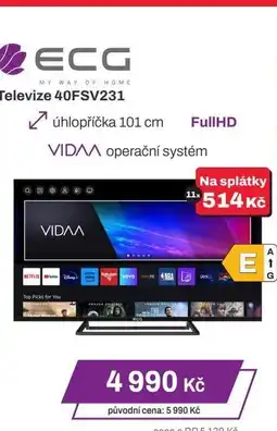 Expert ECG Televize 40FSV231 nabídka