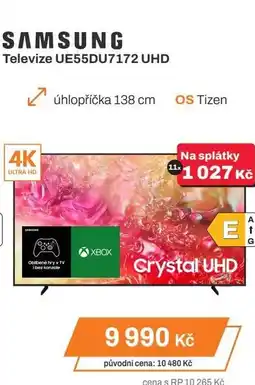 Expert SAMSUNG Televize UE55DU7172 UHD nabídka