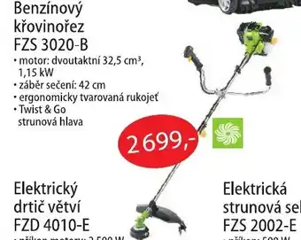 Fortel Benzínový křovinořez FZS 3020-B nabídka