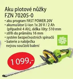 Fortel Aku plotové nůžky FZN 70205-0 nabídka