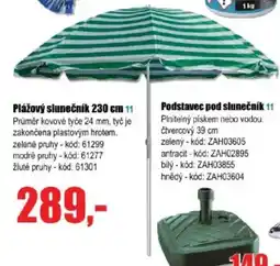EVA Plážový slunečník nabídka