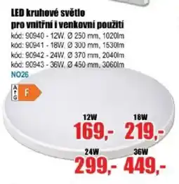 EVA LED kruhové světlo pro vnitřní i venkovní použití nabídka