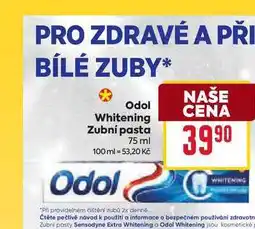 Billa Odol Whitening Zubní pasta 75 ml nabídka