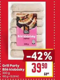 Billa Grill Party Bílé klobásky 330 g nabídka