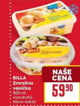 Billa BILLA Zmrzlina vanička 900 ml nabídka