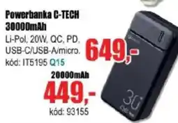 EVA Powerbanka C-TECH 30000mAh nabídka