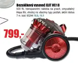 EVA Bezsáčkový vysavač ELIT VC18 nabídka