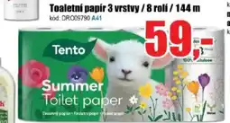 EVA Toaletní papír 3 vrstvy / 8 rolí / 144 m nabídka