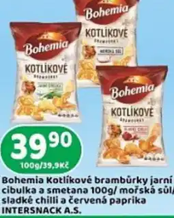 Brněnka Bohemia Kotlíkové brambůrky jarní nabídka
