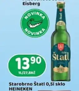 Brněnka Starobrno štati sklo HEINEKEN nabídka