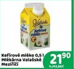 Brněnka Kefírové mléko Mlékárna Valašské Meziříčí nabídka