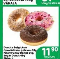 Brněnka Donuts belgickou čokoládovou polevou 559 Pinky Funny Donut nabídka