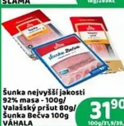 Brněnka Šunka nejvyšší jakosti 92% masa nabídka