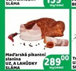 Brněnka Mad'arská pikantní slanina UZ. A LAHŮDKY nabídka