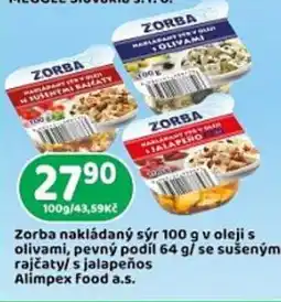 Brněnka Zorba nakládaný sýr v oleji s nabídka