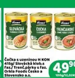 Brněnka Čočka s uzeninou H KON nabídka