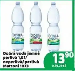 Brněnka Dobrá voda jemně perlivá 1,5 l/ neperlivá/ perlivá Mattoni 1873 nabídka