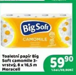 Brněnka Toaletní papír Big Soft camomile 3- vrstvý, nabídka