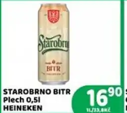 Brněnka STAROBRNO BITR Plech HEINEKEN nabídka