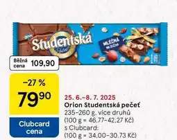 Tesco Orion Studentská pečeť, 235-260 g, více druhů nabídka
