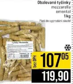 Jip Obalované tyčinky mozzarella emental nabídka